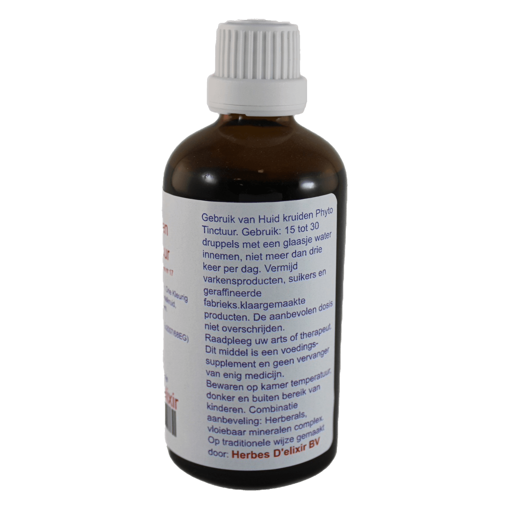 Huidkruiden tinctuur - 100 ml - Herbes D'elixir