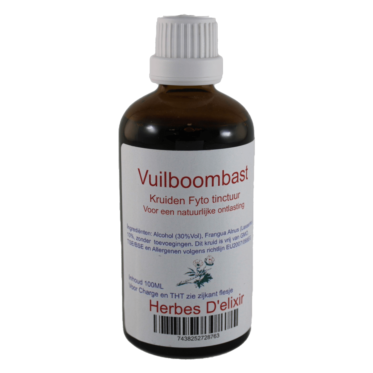 Vuilboombast tinctuur - 100 ml - Herbes D'elixir