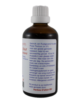 Rustgevend tinctuur - 100 ml - Herbes D'elixir