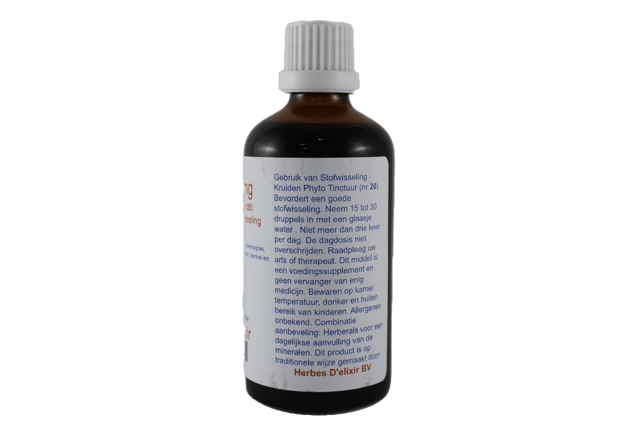 Stofwisseling tinctuur - 100 ml - Herbes D'elixir